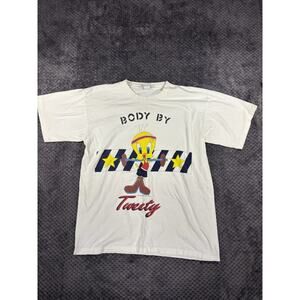 Vintage 1990’s Body By Tweety Looney Tunes Shirt One Size